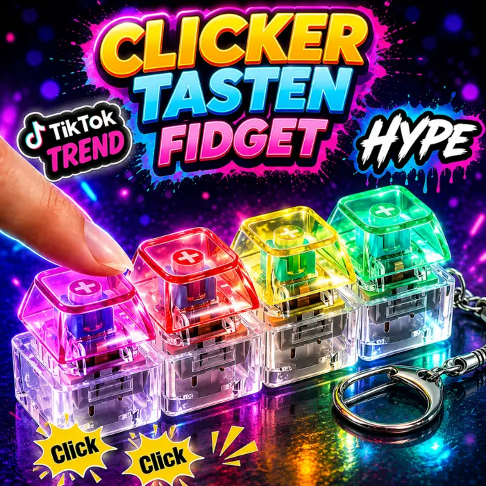 Leuchtende Clicker-Tasten als Fidget